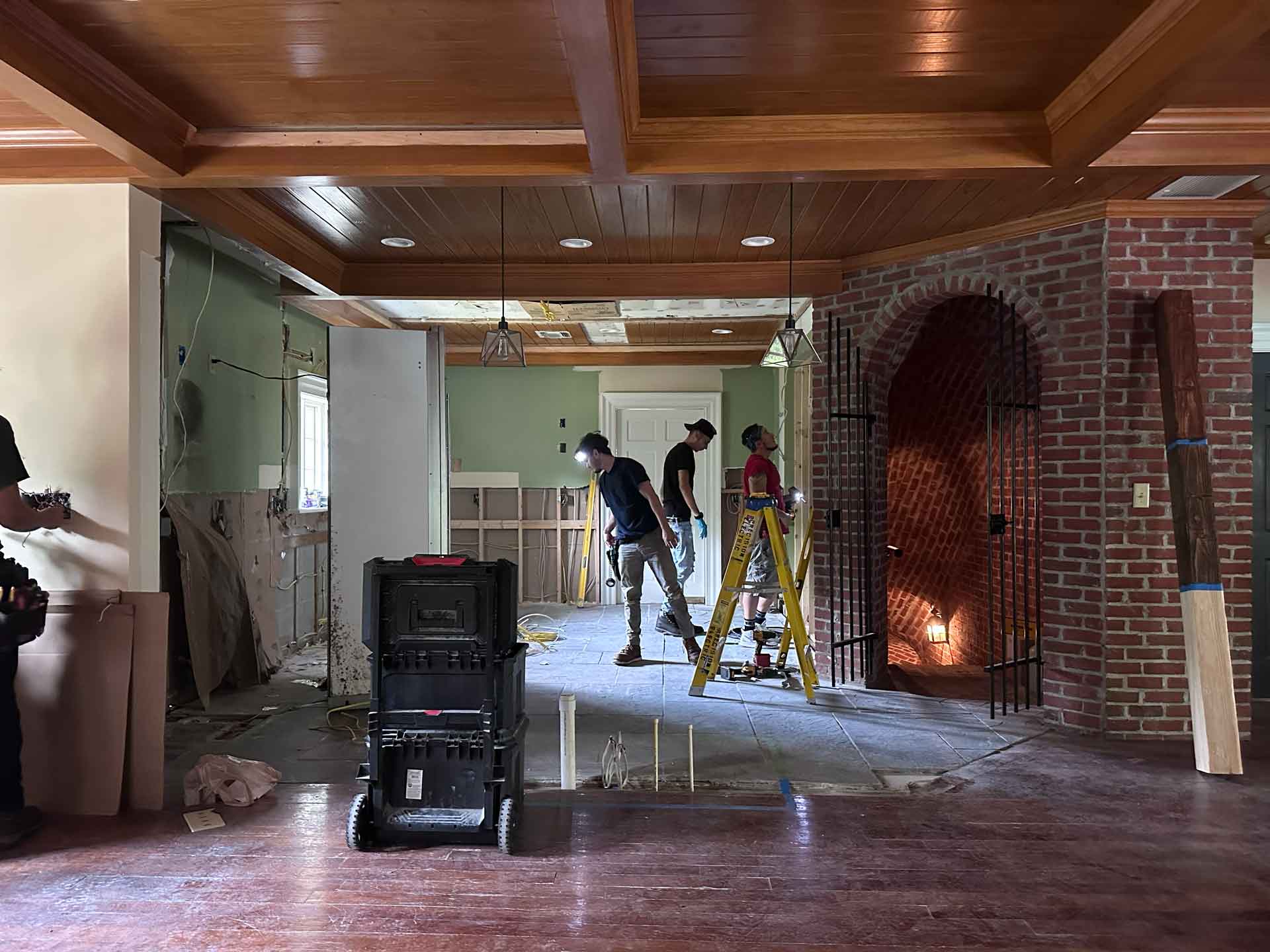 Renovation crew from Dream Space Renovation LLC at work